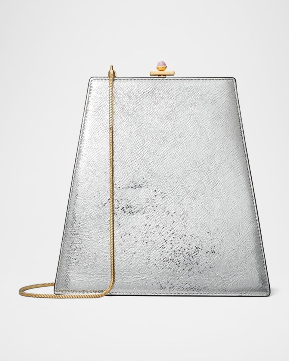 Mini Crushed Metallic Shoulder Bag